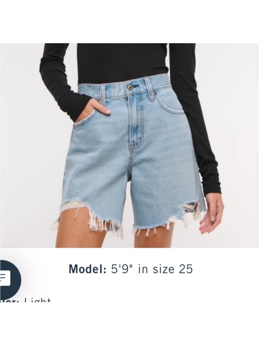 Abercrombie curve love the loose shorts - Picture 3 of 3